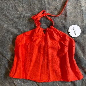 NWT Line & Dot halter top